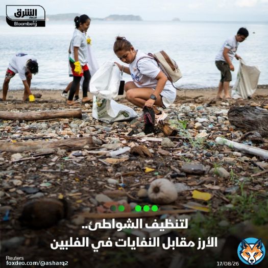 ابتكر نشطاء في الفلبين طريقة جديدة لتنظيف الشواطئ، بإعطاء كيلوا غراماً من الأرز مقابل جوال من النفايات يجمعه سكان المنطقة، بحسب رويترز  - منذ إطلاق برنامج الأرز مقابل النفايات قبل نحو عامين، تم جمع أكثر من 4.3 طن من النفايات البلاستيكية، وتوزيع 2.6 طن من الأرز  - يساهم متبرعون من جهات خاصة وشركات صغيرة في تمويل البرنامج الذي يساعد بدوره في تقليص فواتير الطعام للعائلات ذات الدخل المنخفض بعد الزيادة الكبيرة في أسعار الأرز خلال الأعوام القليلة الماضية