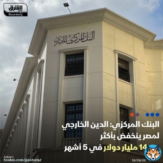 قال مصدر بالبنك المركزي المصري اليوم الاثنين إن الدين الخارجي لمصر تراجع إلى 153.86 مليار دولار بنهاية مايو الماضي مقابل 168.03 مليار دولار بنهاية ديسمبر 2023 بانخفاض قدره 14.17 مليار دولار  كشف المصدر عن نمو هائل فى تدفقات النقد الأجنبي للسوق المحلية لتسجل زيادة بنحو 200% فى الفترة منذ صدور قرار تحرير سعر الصرف في مارس الماضى وحتى الآن، مما ساهم فى القضاء على عجز الأصول الأجنبية للبنك المركزى لتسجيل فائضاً قدره 10.3 مليار دولار في يونيو 2024، مقارنة بعجز 11.4 مليار دولار في يناير 2024