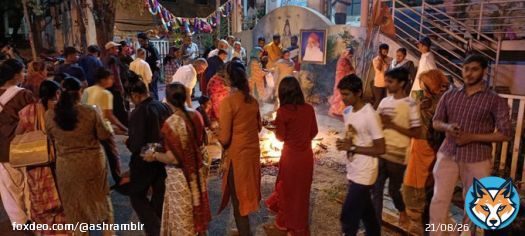 Holika Dahan is the initial ritual of the two days #Holi festival. On this day people light bonfires, which destroys all the negative energies & evils. #Holi2023 #HolikaDahan #HappyHoli2023  Have a look to Holika Dahan done at #Ashram #Bengaluru on 6.3.23.