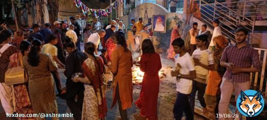 Holika Dahan is the initial ritual of the two days #Holi festival. On this day people light bonfires, which destroys all the negative energies & evils. #Holi2023 #HolikaDahan #HappyHoli2023  Have a look to Holika Dahan done at #Ashram #Bengaluru on 6.3.23.