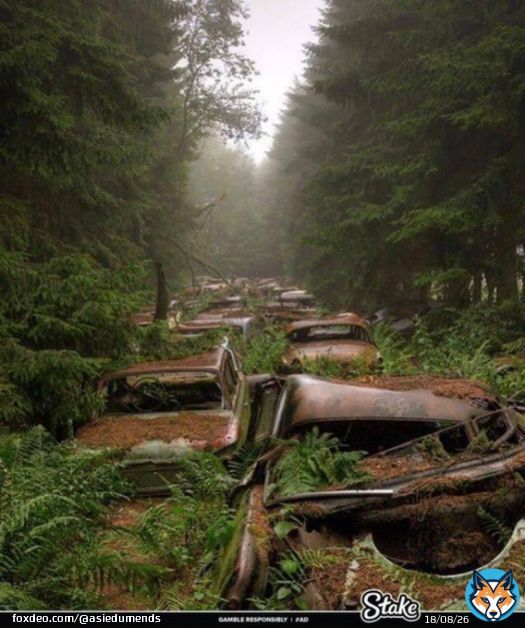 Some of the most fascinating abandoned places in the world you don&rsquo;t know about   Number 7 & 12 will shock you  A Thread   1. Abandoned Traffic jam in Belgium