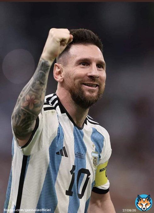 لمّا العالم بيجتمع على حب شخص بيكون #ميسي