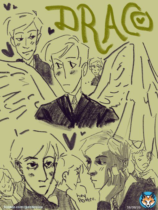draco doodles because he&rsquo;s babygirl  #DracoMalfoy #harrypotter #dracomalfoyfanart #harrypotterfanart