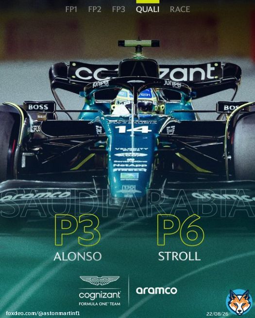 P3 and P6 in qualifying at the #SaudiArabianGP. Let&rsquo;s go!  Bring on tomorrow!