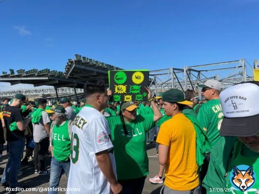 Oakland A&rsquo;s fans come together in community protest: &lsquo;It means so much to so many people&rsquo; #OaklandAthletics #Athletics #AthleticsBaseball #OaklandAs
