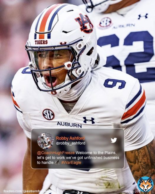Auburn is the place to be.  @robby_ashford  @CoachHughFreeze