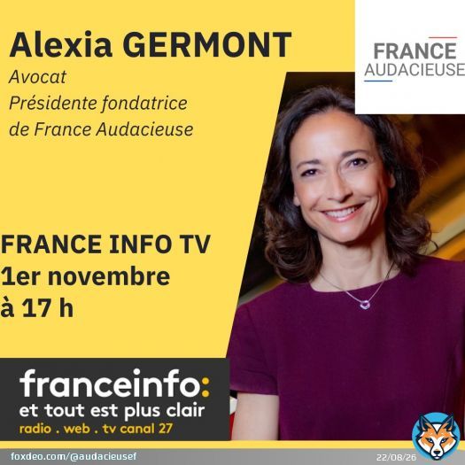 #alexiagermont #medias #franceaudacieuse #avocat