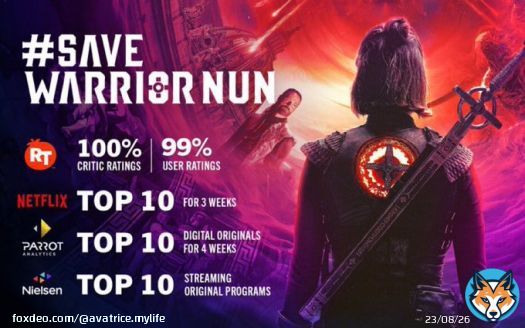 Nope, thanks, I want more of Warrior Nun.   #SaveWarriorNun #WarriorNun #representationmatters