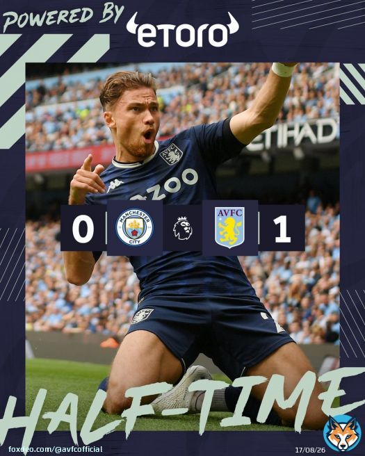 Superb half, Villa.  \ud83d\udc4f #MCIAVL