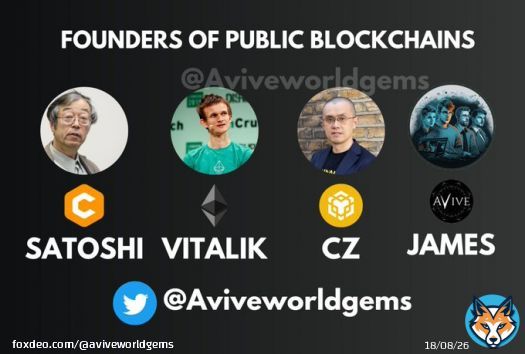 Many people became millionaire by mining ETH, BNB, CORE and Bitcoin (Private Blockchain). Now it's your time to be rich Again   #BTC + $CORE = Satoshi nakamoto #Ethereum = Vitalik #BNB = CZ  And #Avive = James Yepp  Avive is public chain  Check out hhere: