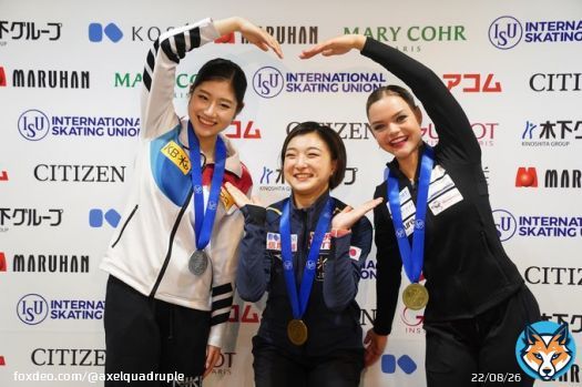 〈 #世界選手権 〉  女子メダリスト会見 1. #坂本花織 選手 2. #イ・ヘイン 選手 3. #ルナ・ヘンドリックス 選手  Photo by Joe Kobashi  #figureskate #KaoriSakamoto #HaeinLee #LoenaHendrickx