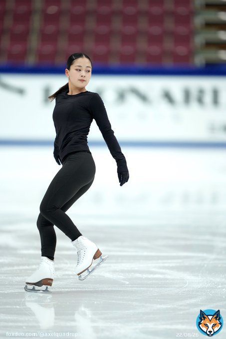 〈 #全日本選手権 〉  前日公式練習 #渡辺倫果 選手  Photo by Joe Kobashi  #figureskate #RinkaWatanabe