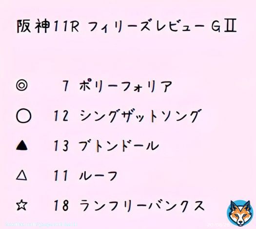 3/12 #フィリーズレビュー の印と見解です。よければいいねRTお願いします\u2661  #競馬 #競馬女子 #UMAJO #中央競馬 #競馬好きと繋がりたい #競馬予想 #無料予想