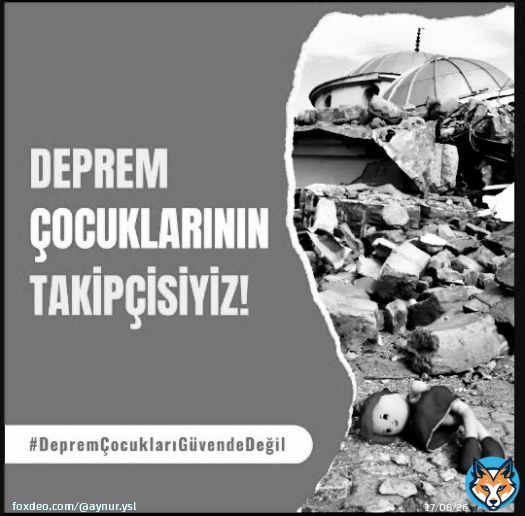 Are Earthquake Children Safe ?  Many children lost their parents in the devastating earthquake in Turkey. Likewise, Children have lost their Parents. Dozens of children are said to be in the hands of Islamist organizations. #Deprem&Ccedil;ocuklarıG&uuml;vendeMi