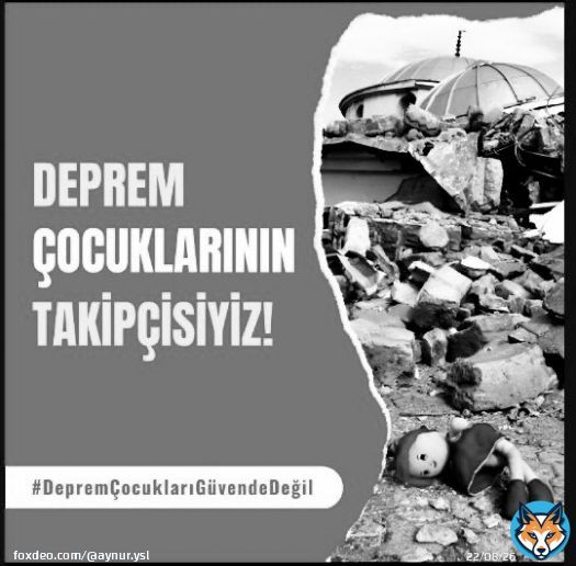 Are Earthquake Children Safe ?  Many children lost their parents in the devastating earthquake in Turkey. Likewise, Children have lost their Parents. Dozens of children are said to be in the hands of Islamist organizations. #Deprem&Ccedil;ocuklarıG&uuml;vendeMi