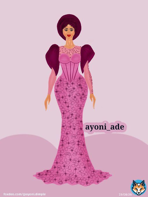 Bringing another beautiful owambe design to your screen  #fashionstyle #FashionWeek #Fashionista #fashiondesigner #fashionillustrator #fashionbrand