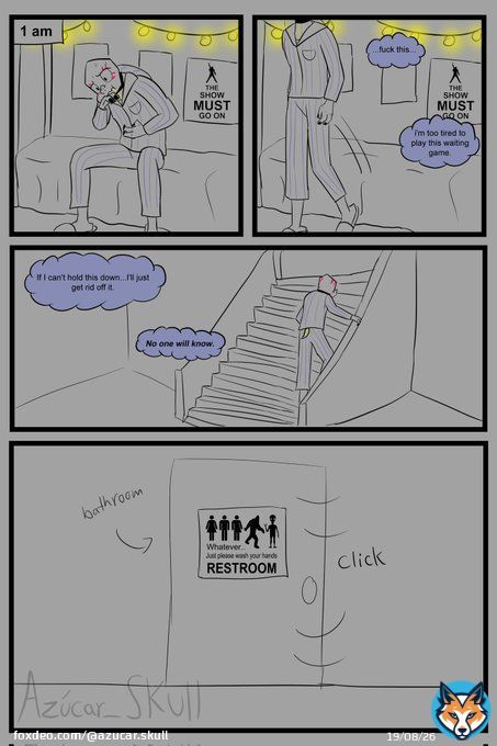 Had a rough night so I took it out on my son-- (that sounds bad out of context)  Based off my fanfic, My Life Their Story on AO3. (Comic is not canon to fic)  TW: Vomiting, eating disorder, and old SH scars  (1/2) #mltsrottmnt #rottmnt #fanfic #comic#art #digitalart