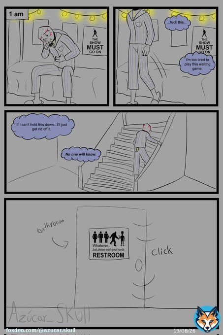 Had a rough night so I took it out on my son-- (that sounds bad out of context)  Based off my fanfic, My Life Their Story on AO3. (Comic is not canon to fic)  TW: Vomiting, eating disorder, and old SH scars  (1/2) #mltsrottmnt #rottmnt #fanfic #comic#art #digitalart