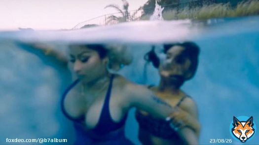 Me and my friend hiding in the fountain so we can see Beyonc&eacute;&rsquo;s performance