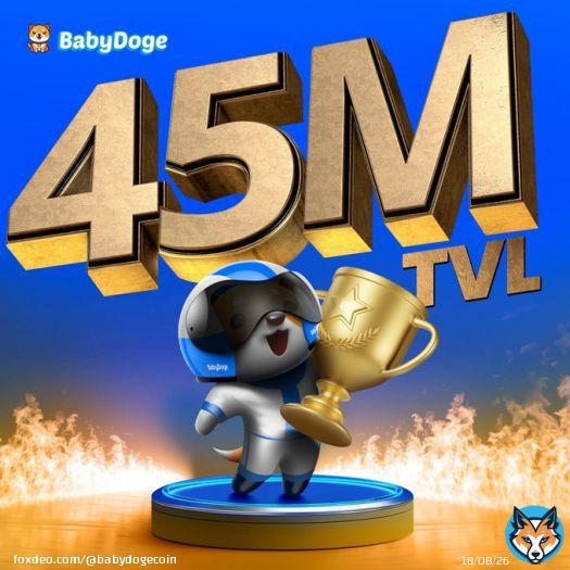 New all time high !   #BabyDogeSwap has passed $45million total liquidity   Checkout