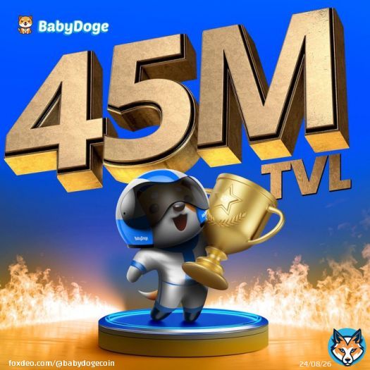 New all time high !   #BabyDogeSwap has passed $45million total liquidity   Checkout