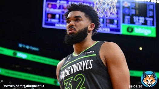 Karl Anthony Towns didn't score a single point in the 4th quarter or overtime in the T-Wolves loss to the Lakers