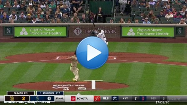 8 scoreless. 7 strikeouts. Have a night Yu   @faridyu | @Padres | #PadresLive