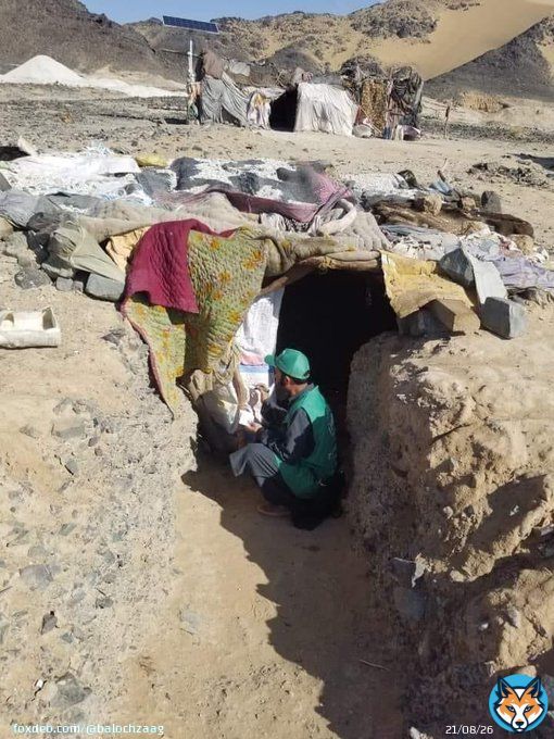 Baloch people houses in Chaghi #Balochistan,The place where occupying Pakistani state is extracting 1Trillion dollar worth of gold of #Rekodik with the help of a Canadian firm,this is how #Pakistan is mercilessly plundering the resources of occupied #Balochistan  #FreeBalochistan