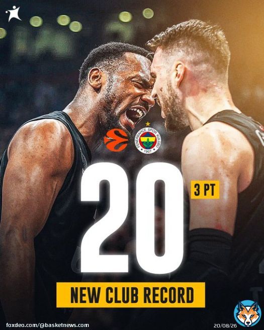 It was raining threes in Istanbul, as Fenerbahce set their new club 3 PT record in the #EuroLeague