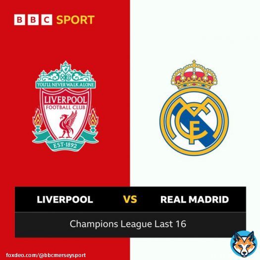 The dates for the #UCL last 16 tie between #LFC & #RealMadrid have been confirmed    #LIVRMA Tues 21st Feb  Kick-off 8pm   #RMALIV Wed 15th March  Kick-off 8pm