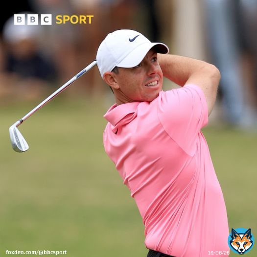 A sensational run of six birdies in eight holes in the second round has left Rory McIlroy in contention for the #USOpen  #BBCGolf