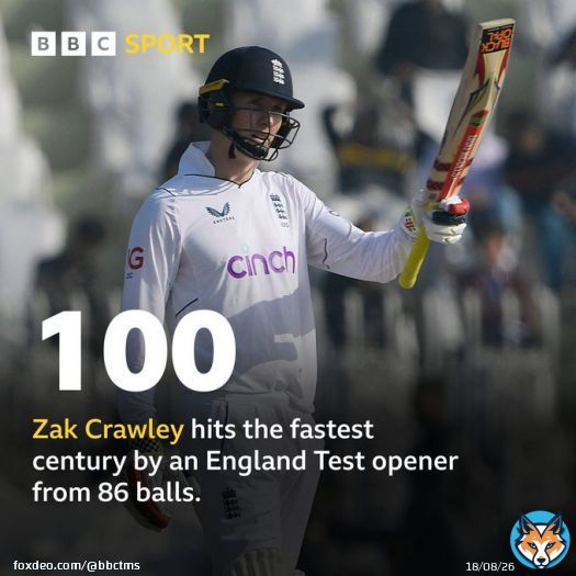 Well played, Zak Crawley.   #BBCCricket #PAKvENG