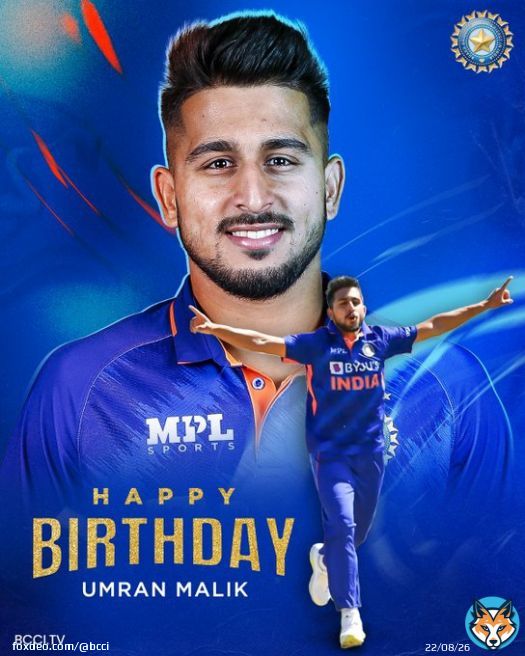 Here's wishing #TeamIndia&rsquo;s young pace sensation @umran_malik_01 a very happy birthday