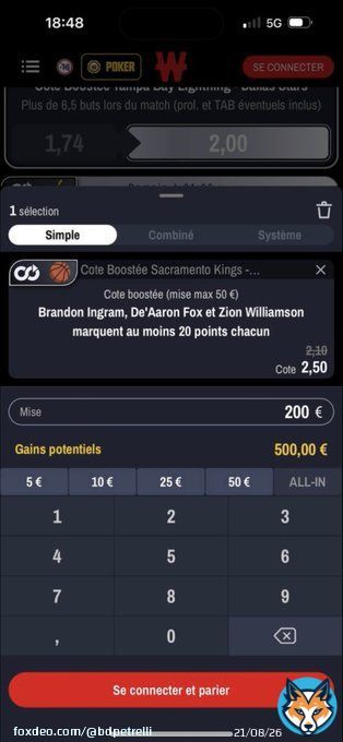 Bet public NBA   #TeamParieur
