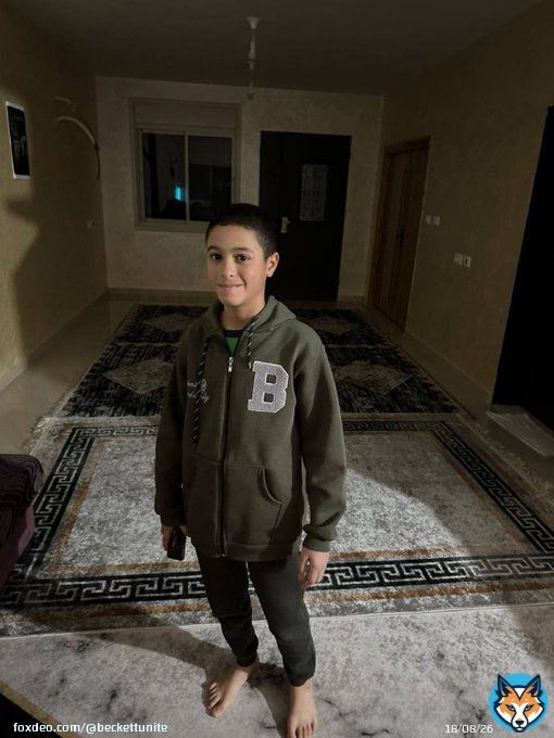 This is 12 year-old Palestinian child, Kareem Mahmoud Ghawanmeh.  He was taken away by Israeli IDF forces this morning. when they raided his home in the Jalazon refugee camp in the West Bank.  Israel is kidnapping Palestinian children every day, theyjust call it &lsquo;arrest&rsquo;.