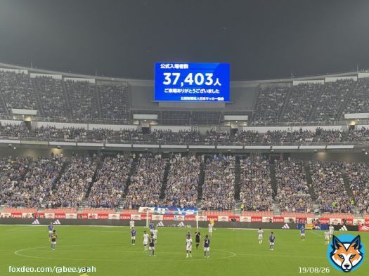 日本vsエルサルバドルの入場者数は37,403人。代表人気が復調しつつある。