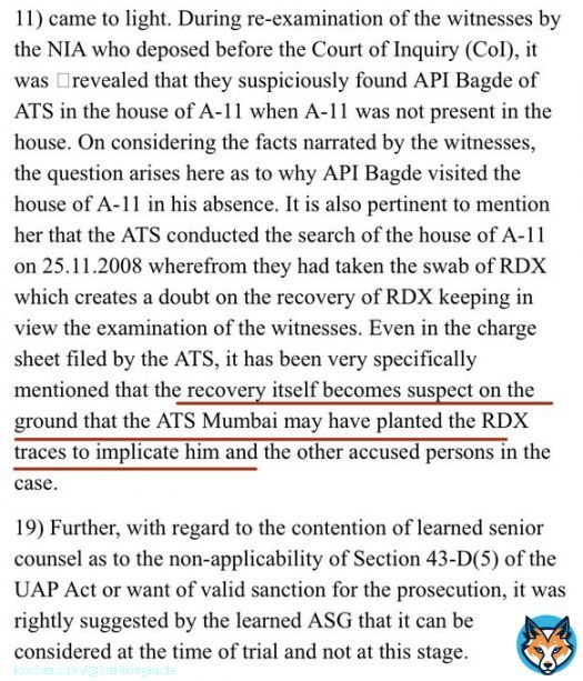 #MumbaiTerrorAttack  &bull;When real terrorists were planning attack in India, UPA Govt was using all agencies to prove 'hindu terrorism'.  &bull;NIA Chargesheet says that Mumbai ATS may have planted RDX traces at Col Purohit house.  &bull;Kasab was s to die as Samir Chaudhary with Kalava.