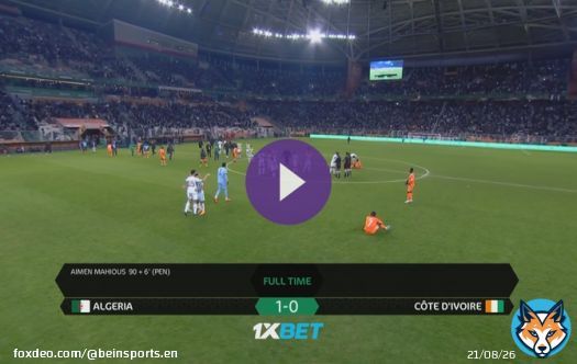 Highlights   1-0   Aymen Mahious scored his third winning goal of the African Nations Championship to send hosts Algeria through to the semi-finals.  Watch   #ALGCIV