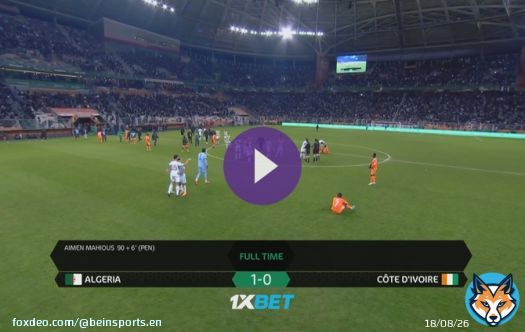 Highlights   1-0   Aymen Mahious scored his third winning goal of the African Nations Championship to send hosts Algeria through to the semi-finals.  Watch   #ALGCIV
