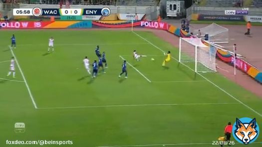 أيوب العملود يهدي الوداد المغربي هدف التقدم   #الدوري_الإفريقي