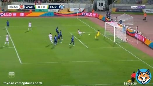أيوب العملود يهدي الوداد المغربي هدف التقدم   #الدوري_الإفريقي