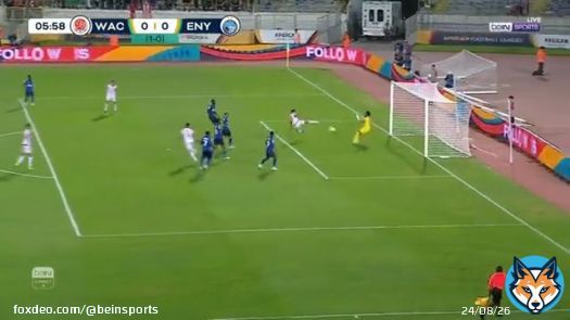 أيوب العملود يهدي الوداد المغربي هدف التقدم   #الدوري_الإفريقي