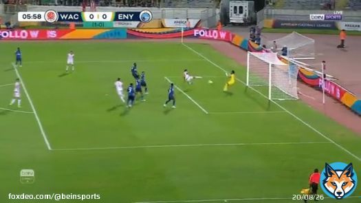 أيوب العملود يهدي الوداد المغربي هدف التقدم   #الدوري_الإفريقي