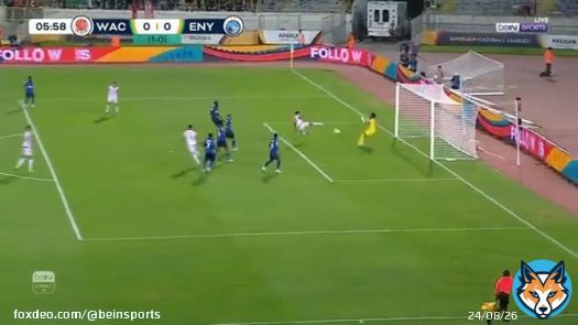 أيوب العملود يهدي الوداد المغربي هدف التقدم   #الدوري_الإفريقي