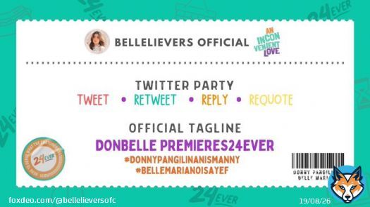 TWEET WITH US!   The premiere night of Donny Pangilinan and Belle Mariano&rsquo;s &ldquo;An Inconvenient Love&rdquo;!   DONBELLE Premieres24EVER  #DonnyPangilinanIsMANNY #BelleMarianoIsAYEF #AnInconvenientLove&nbsp;  #AILWorldPremiere