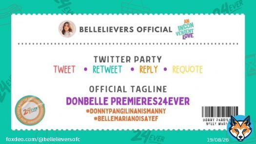 TWEET WITH US!   The premiere night of Donny Pangilinan and Belle Mariano&rsquo;s &ldquo;An Inconvenient Love&rdquo;!   DONBELLE Premieres24EVER  #DonnyPangilinanIsMANNY #BelleMarianoIsAYEF #AnInconvenientLove&nbsp;  #AILWorldPremiere
