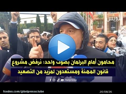 محامون أمام البرلمان بصوت واحد: نرفض مشروع قانون المهنة ومستعدون لمزيد من التصعيد