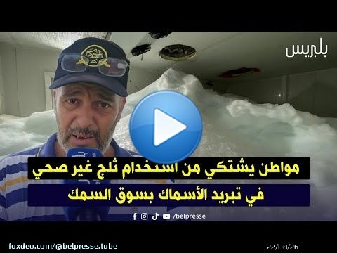 الدار البيضاء: مواطن يشتكي من استخدام ثلج غير صحي في تبريد الأسماك بسوق السمك
