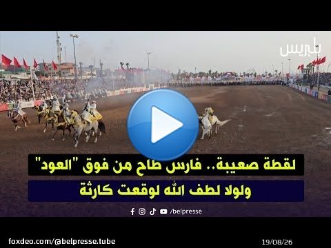 لقطة صعيبة.. فارس طاح من فوق 'العود' ولولا لطف الله لوقعت كارثة