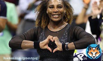 Serena Williams beat Montenegro's Danka Kovinic (6-3, 6-3) in the US Open's first-round on Monday night  Curiously, Bill Clinton was seen seated next to sex therapist and talk show host, Dr. Ruth&nbsp;Westheimer  People hold up signs reading 'We loveove you Serena'